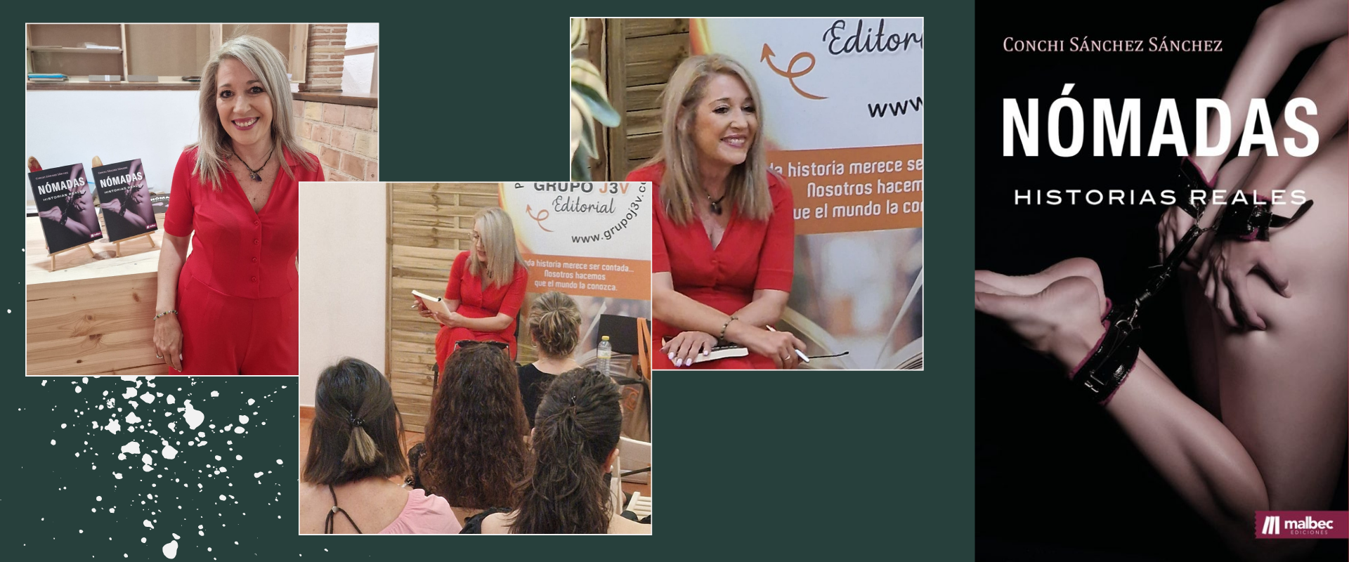 Presentación de Conchi Sánchez con su libro «NÓMADAS: Historias Reales» atrae a multitud de lectores en Lemon Book and Coffee