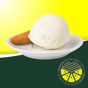Helado de Nata en Lemon Book and Coffee, La Flota, Murcia