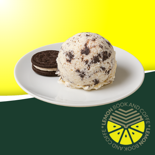 Helado de Oreo en Lemon Book and Coffee, La Flota, Murcia