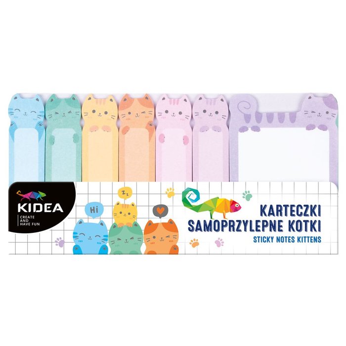 NOTAS ADHESIVAS DE GATITOS FELICES