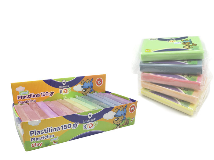 PLASTILINA BARRA 150GRS COLORES PASTEL