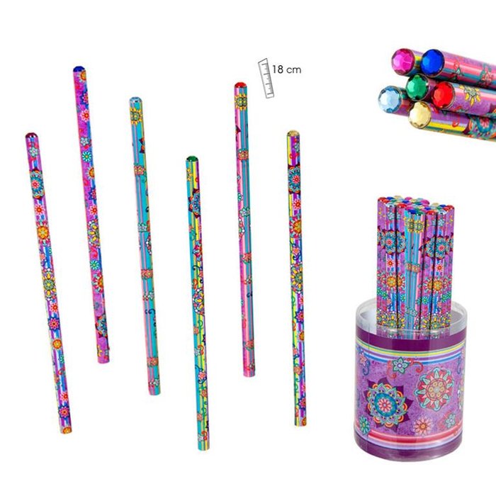 LAPICES CON PIEDRAS MANDALAS