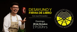 Desayuno y Firma de Libros con Juan Fernández en Lemon Book and Coffe