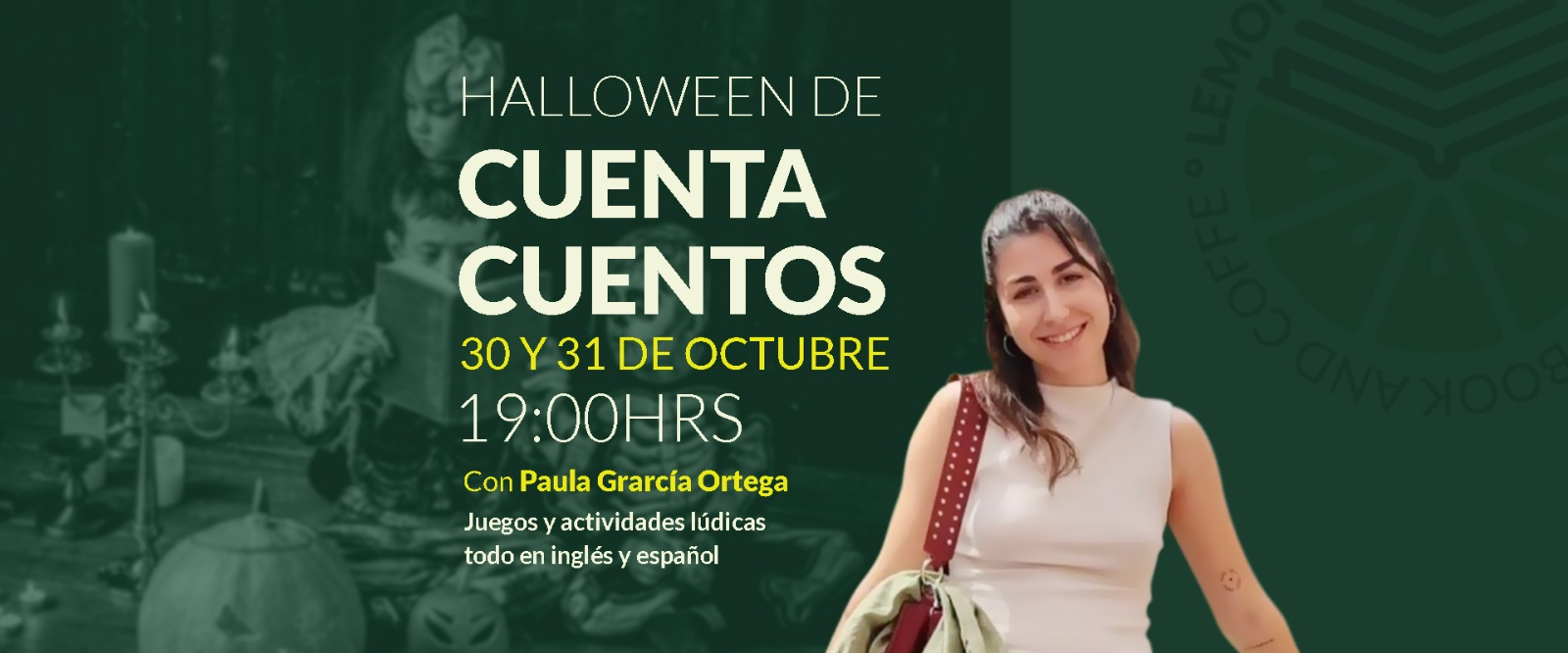 ¡Llega Halloween a Lemon Book and Coffe con un Cuentacuentos de Miedo! 🎃📖
