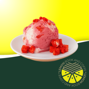 Helado de Red Velvet en Lemon Book and Coffee, La Flota, Murcia