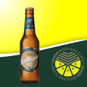 Cerveza San Miguel 0,0 sin alcohol en Lemon Book and Coffe