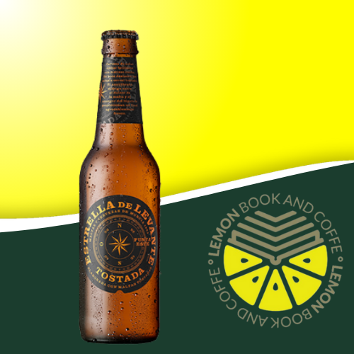 Cerveza Levante Tostada en vaso en Lemon Book and Coffe