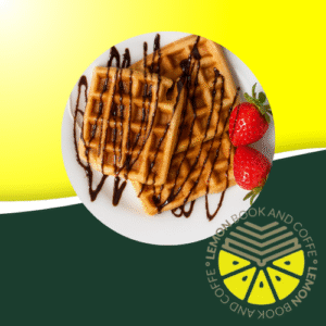 Gofre con sirope en Lemon Book and Coffe