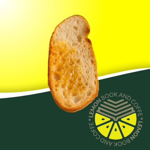 Tostada con aceite de oliva servida en Lemon Book and Coffe
