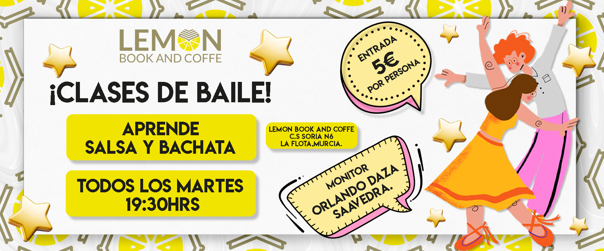 Clases de Salsa y Bachata en Murcia: ¡Descubre el Ritmo en Lemon Book and Coffe!