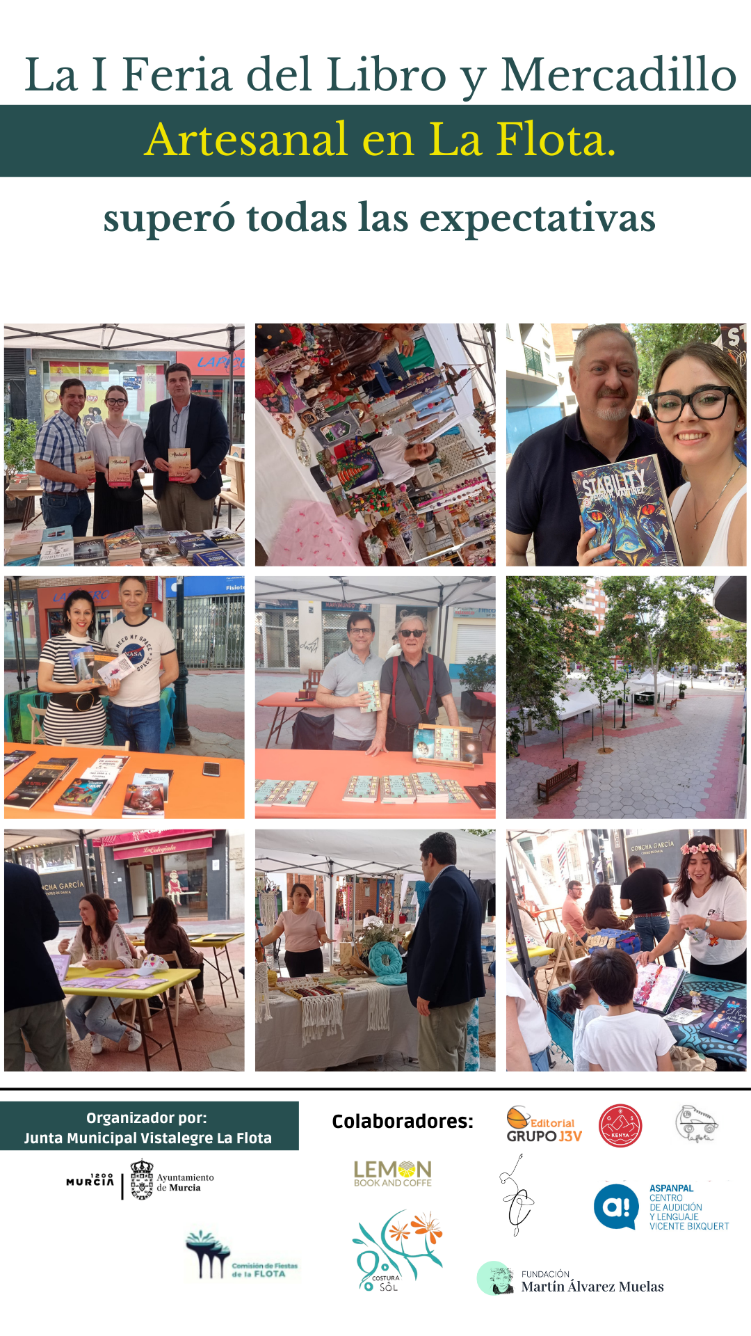 La I Feria del Libro y Mercadillo Artesanal de La Flota superó todas las expectativas