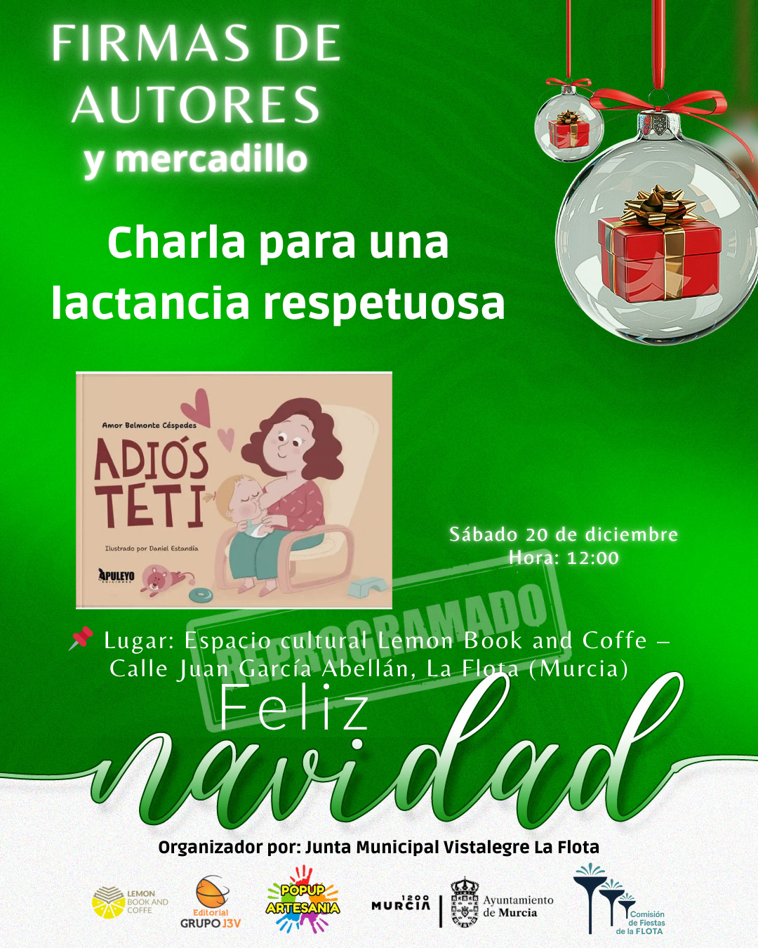 Charla para una lactancia respetuosa – Adiós Teti en La Flota