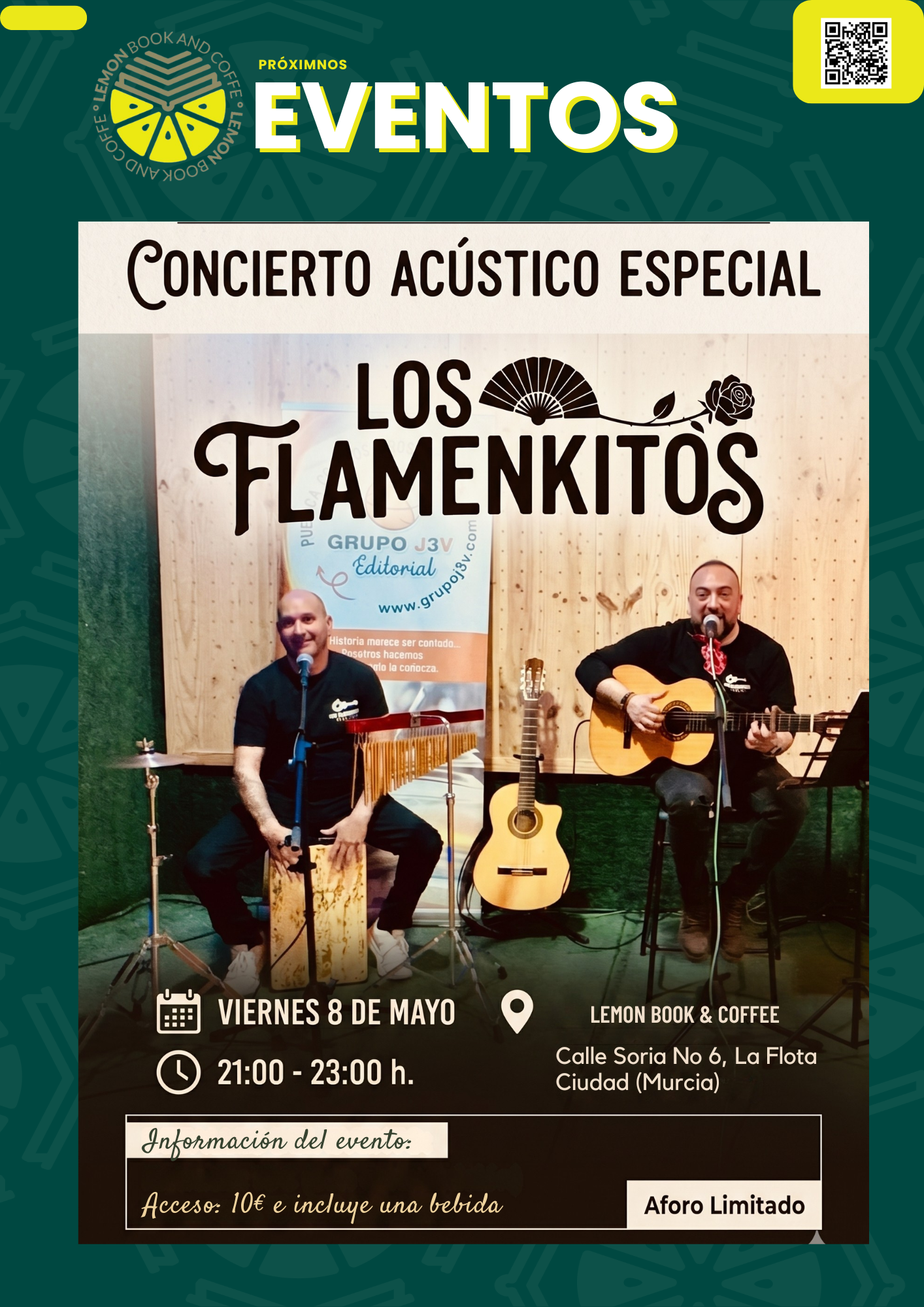 🎸 ¡Siente el arte en directo! Noche acústica con Los Flamenkitos 💃